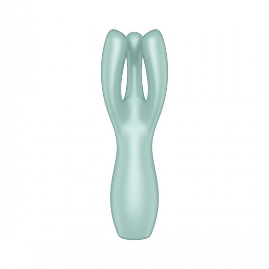 Кліторальний вібратор Satisfyer Threesome 3 Mint з трьома пальчиками Кліторальний вібратор Satisfyer Threesome 3 Mint з трьома пальчиками