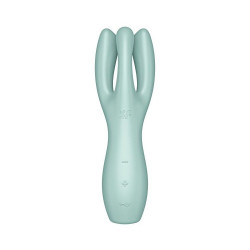 Кліторальний вібратор Satisfyer Threesome 3 Mint з трьома пальчиками