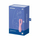 Кліторальний вібратор Satisfyer Threesome 3 Pink з трьома пальчиками Кліторальний вібратор Satisfyer Threesome 3 Pink з трьома пальчиками