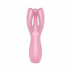 Кліторальний вібратор Satisfyer Threesome 3 Pink з трьома пальчиками Кліторальний вібратор Satisfyer Threesome 3 Pink з трьома пальчиками