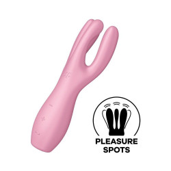 Кліторальний вібратор Satisfyer Threesome 3 Pink з трьома пальчиками