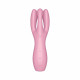 Кліторальний вібратор Satisfyer Threesome 3 Pink з трьома пальчиками Кліторальний вібратор Satisfyer Threesome 3 Pink з трьома пальчиками